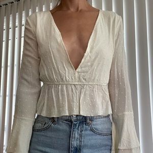 White long sleeve shirt from nasty gal